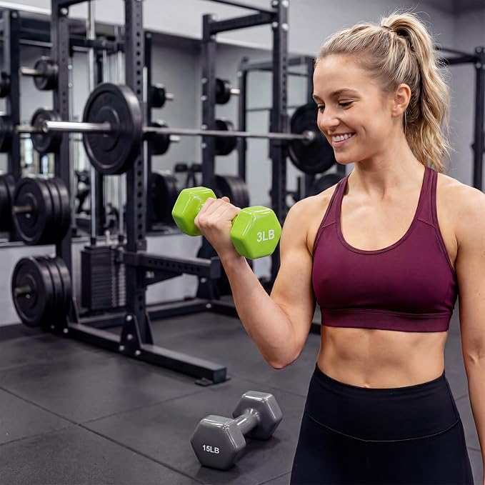 Dumbbell Set for Women and Men,Neoprene Coated Free Hand Weights Set