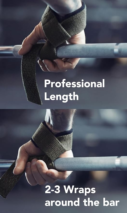 Fitgriff® Lifting Wrist Straps for Weightlifting, Gym, Deadlift, Workout (Made of Premium Cotton & Padded) - Men & Women