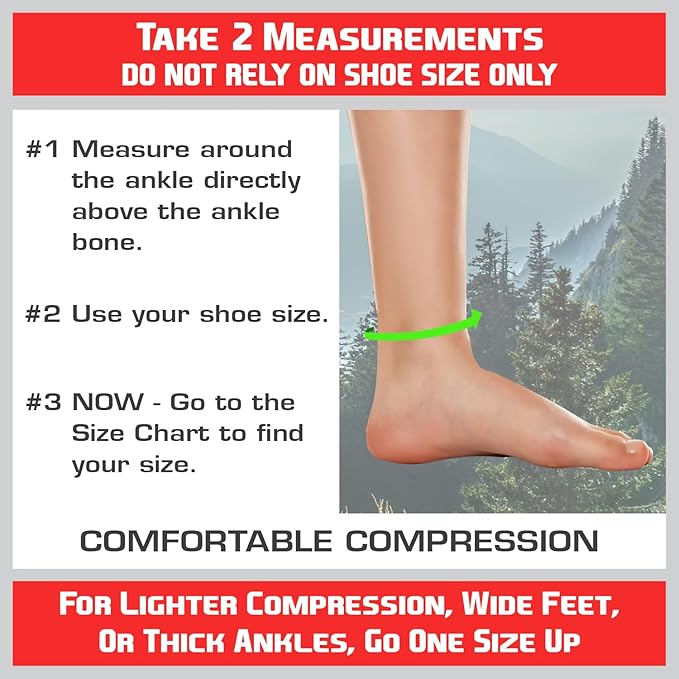 TechWare Pro Plantar Fasciitis Socks - Ankle Compression Socks for Women & Men. Achilles Tendonitis Brace & Foot Arch Support