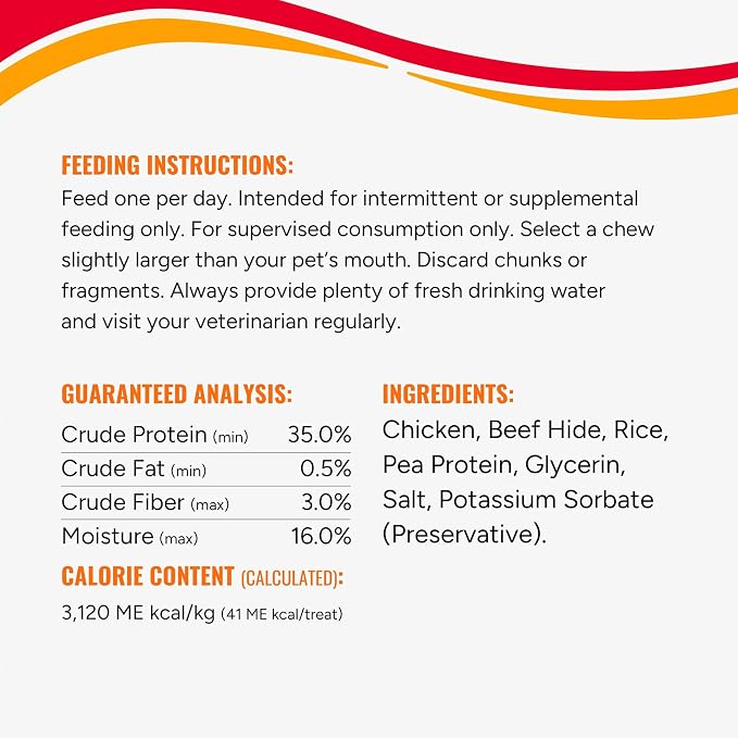 Good ’n’ Fun Chicken Flavored Dumbbells 4 Ounces, Rawhide Snacks for Small Dogs