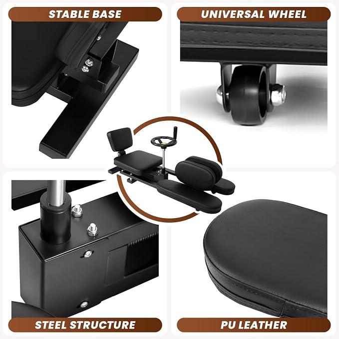 Professional Leg Stretcher, 500LBS Heavy Duty Split Machine, Industrial-Grade Stretching Equipment for Gym, Ballet, Gymnastics & Yoga Training