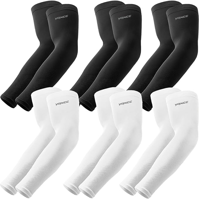 YQXCC Arm Sleeves Cooling UV Sun Protection Sport Compression for Men Women | UPF50, Tattoo Coverage, Lightweight, Breathable, Seamless Cover Arms, Daily Wear, Outdoor Work, Basketball Baseball Golf