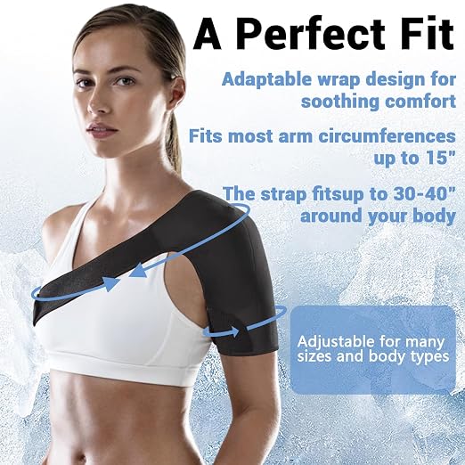 Shoulder Brace for Women, Shoulder Compression Sleeve, Adjustable and Can be Worn Under Clothes, Rotator Cuff for Pain Relief (Right shoulder women)