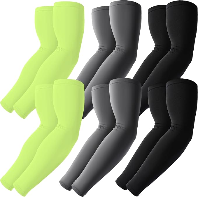 BHYTAKI Cooling Compression Arm Sleeves for Men Women,UPF50 UV Sun Protection Sleeves for Work Sport Tattoo Cover Up