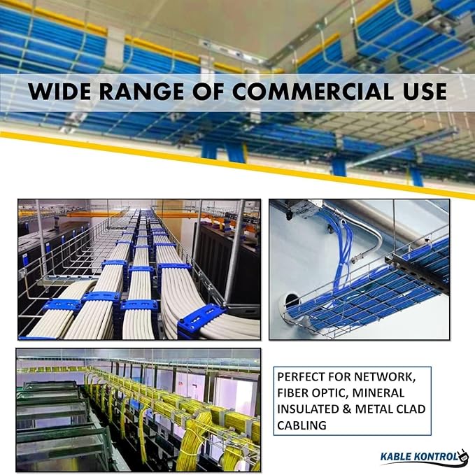 Kable Kontrol Cable Tray- 5 Feet Long - 24" Width, 6” Depth – Wire Mesh Tray Cable Management Rack Cords Organizer Cable Basket, Zinc Plated Steel NEC Approved for Network, Fiber Optic, Cabling