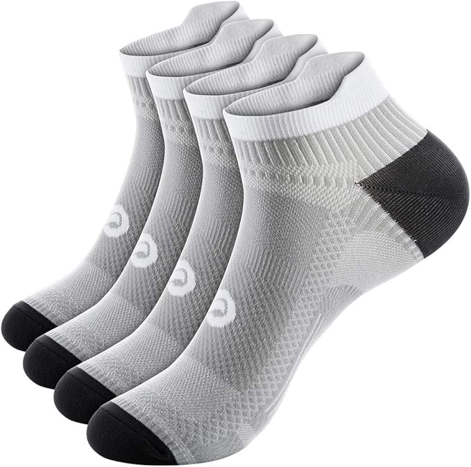 Compression Socks for Men Women Ankle Running Socks for Plantar Fasciitis | Low Cut Athletic Ankle Socks with Ankle & Arch Support for Running, Cycling, Golf, Work, Plantar Fasciitis Relief
