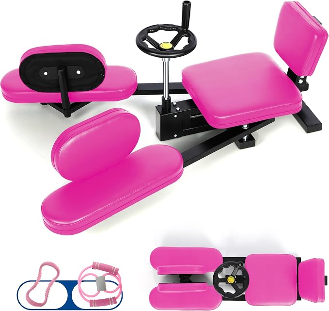 EVERYAMTE Leg Stretcher, Heavy Duty Steel Split Machine for Flexibility Training, 300LBS Leg Stretch Machine, Durable and Easy to Install Home Stretching Equipment, Improve Flexibilit