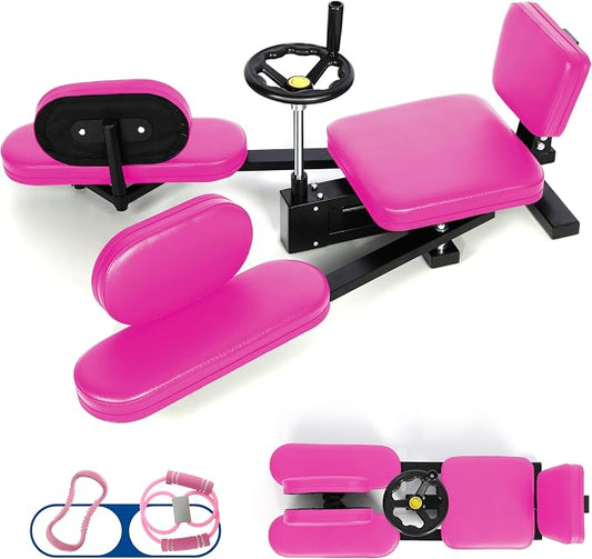 EVERYAMTE Leg Stretcher, Heavy Duty Steel Split Machine for Flexibility Training, 300LBS Leg Stretch Machine, Durable and Easy to Install Home Stretching Equipment, Improve Flexibilit