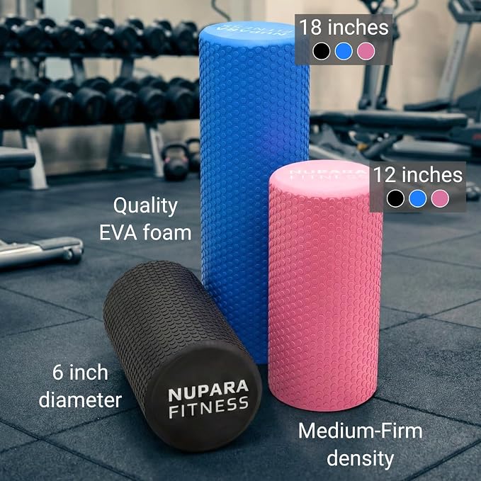 Foam Roller for Exercise, Running, Cycling, Sports, Yoga | Foam Roller for Physical Therapy, Foam Roller for Back, Recovery for Sports, Foam Roller for Legs, Muscle Relief