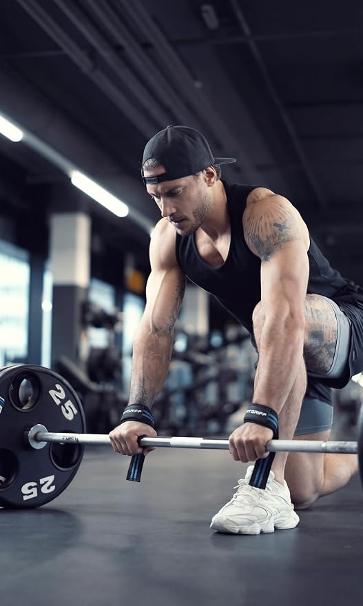 Fitgriff® Lifting Wrist Straps for Weightlifting, Gym, Deadlift, Workout (Made of Premium Cotton & Padded) - Men & Women