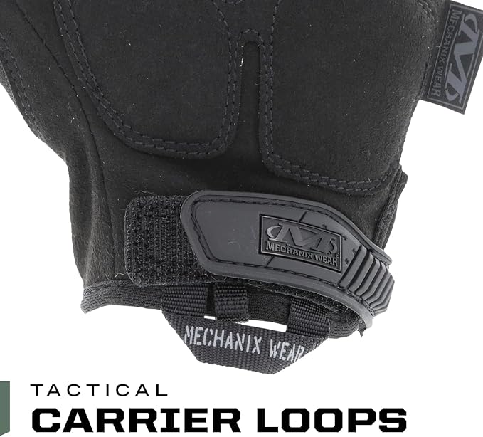 Mechanix Wear M-Pact Fingerless Tactical Gloves Covert Black, Medium | Fingerless Tactical Gloves with Impact Protection, Vibration Absorption & Heavy-Duty Machine Washable Construction
