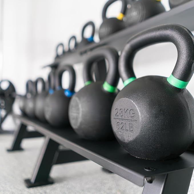 Synergee Kettlebell Rack – 2 Tier Storage for Home Gym