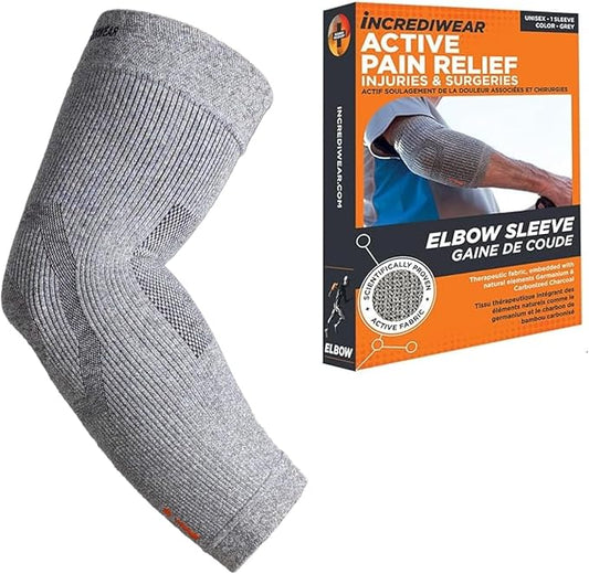 Incrediwear Elbow Sleeve – Infrared Elbow Brace for Joint Pain Relief | Elbow Sleeves for Women and Men, Elbow Support Sleeve for Tennis Elbow, Golfer's Elbow, Tendonitis, Bursitis, and Recovery