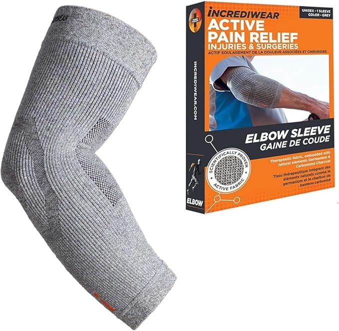 Incrediwear Elbow Sleeve – Infrared Elbow Brace for Joint Pain Relief | Elbow Sleeves for Women and Men, Elbow Support Sleeve for Tennis Elbow, Golfer's Elbow, Tendonitis, Bursitis, and Recovery