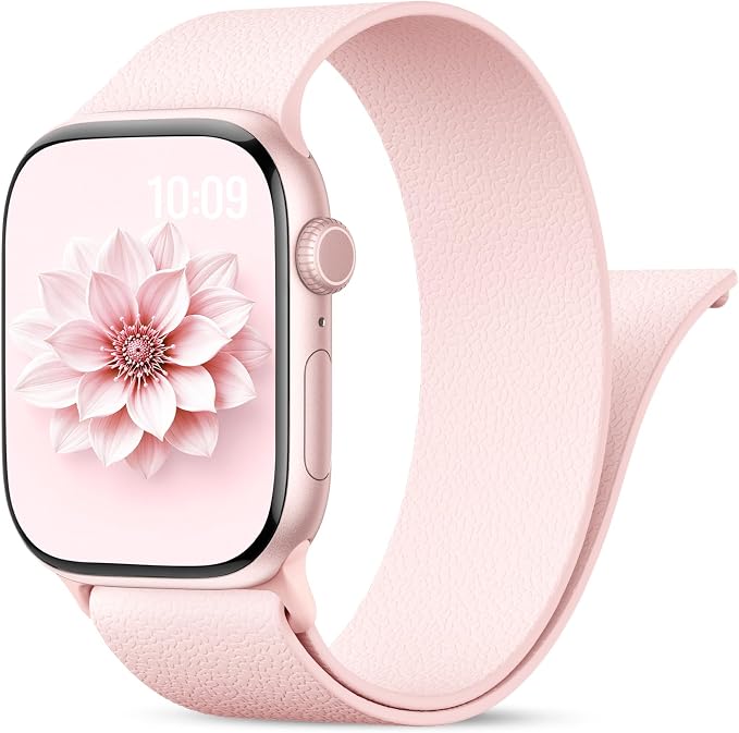 Magnetic Silicone Sport Band for Apple Watch 42mm 46mm 49mm 38mm 40mm 41mm 44mm 45mm Men Women, Patented Auto Lock Breathable Soft Loop for iWatch Ultra SE Series 11 10 9 8 7 6 5 4 3 2 1 All Day Comfort