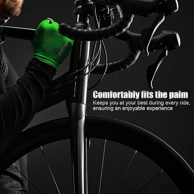 Cycling Gloves for Men Women, Half-Finger for Bike, Gym, Weight Lifting, Workout, Riding, Outdoor Sports