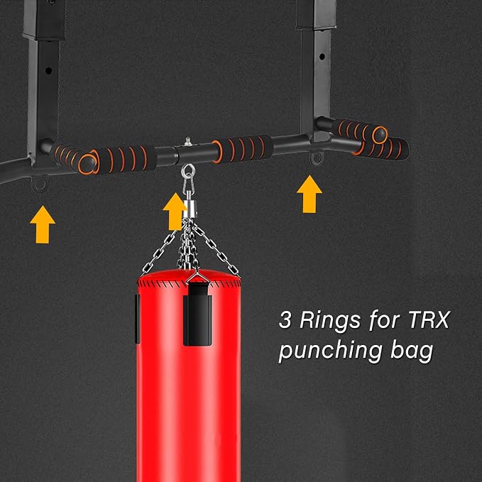 Wall Mount Pull Up Bar Wall Mounted Body Press Pull Up Bar Gym Chin-Up for Upper Body Workout