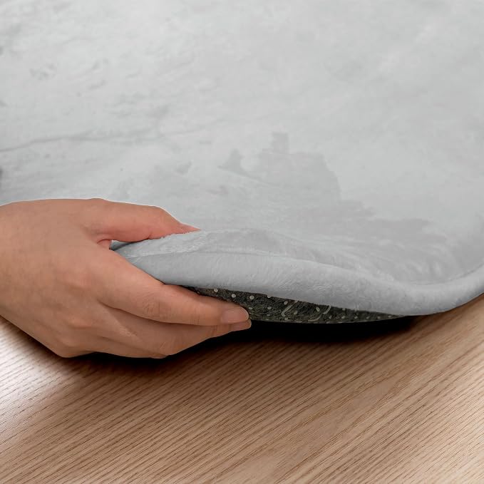 1.5" Thick Baby Play Mat for Floor, 79x79 Soft Foam Mats Light Grey | Memory Mat for Baby to Play on Floor Waterproof Easy Care with Non-Slip Tummy Time Play Mat for Nursery Playroom Classroom