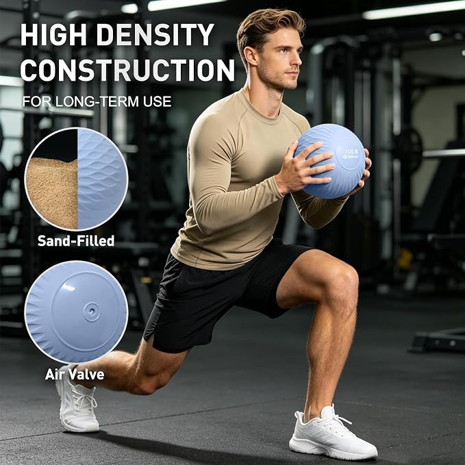 Slam Ball Medicine Ball Weighted Balls for Exercise and Workout, Strength, Cardio, Cross-Training and Core Workouts