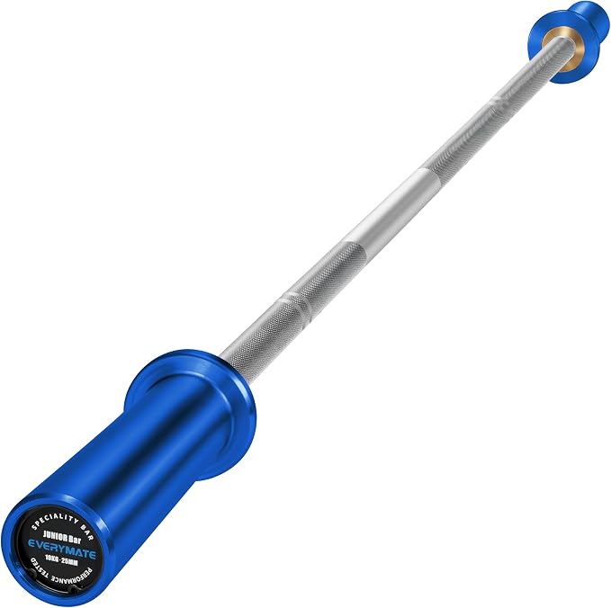 EVERYMATE 5LB Mini Barbell Bar Beginner Women Kid Barbell Total Body Workout Weighted Bar,for Strength Training, for Youth Children New Weightlifting