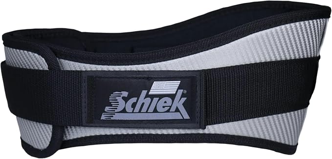 Schiek Sports 3004 Carbon Fiber Lifting Belt - Power Lifting Gym Belts for Lower Back Support