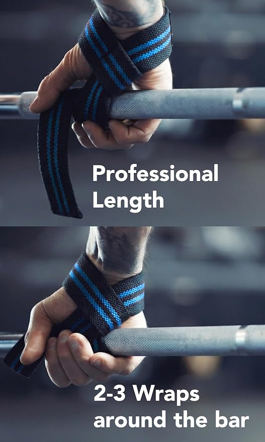 Fitgriff® Lifting Wrist Straps for Weightlifting, Gym, Deadlift, Workout (Made of Premium Cotton & Padded) - Men & Women