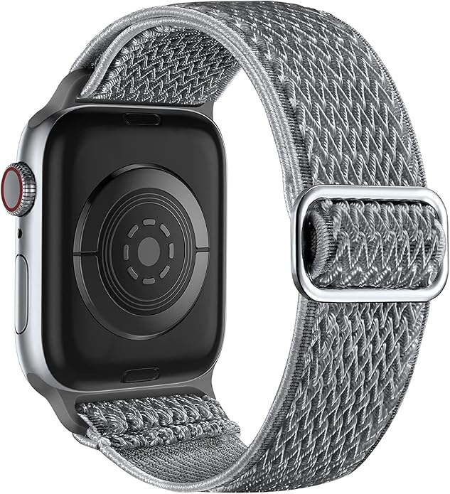Lerobo Stretchy Nylon Solo Loop Band, Compatible with Apple Watch Series 11 10 9 8 7 6 5 4 3 SE3/2/1 Ultra3/2/1, Adjustable Strap for iwatch Band 44mm 45mm 46mm 49mm 42mm 40mm 41mm 38mm for Women Men