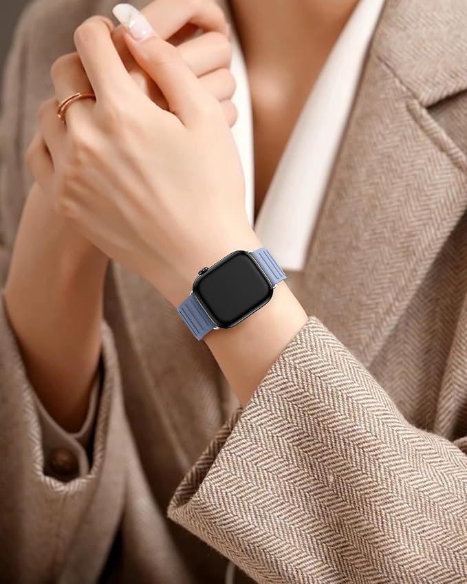 Magnetic Link Sport Band Compatible with Apple Watch Bands for Men Women | Patented Solo Loop Band 40mm 38mm 41mm 44mm 45mm 42mm 49mm, Sport Strap for iWatch Series 11 10 9 8 7 6 5 4 3 2 1 Ultra SE