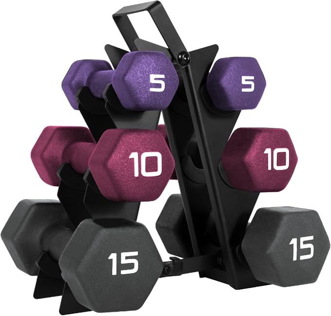 CAP Barbell Neoprene Dumbbell Weights Pairs & Sets | Color Series