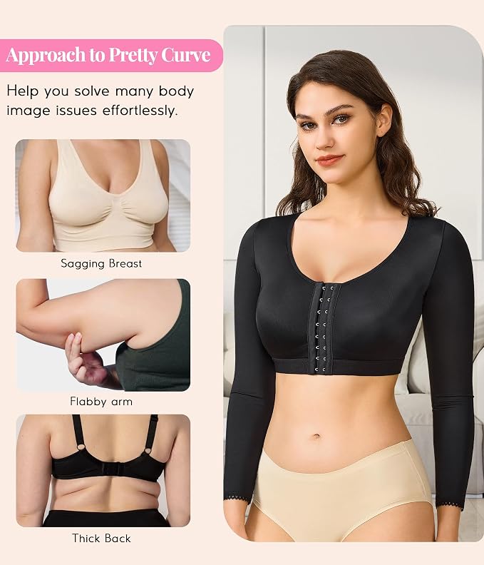 BRABIC Shaper Tops for Women Arm Compression Post Surgery Front Closure Bra Tank Top Shapewear