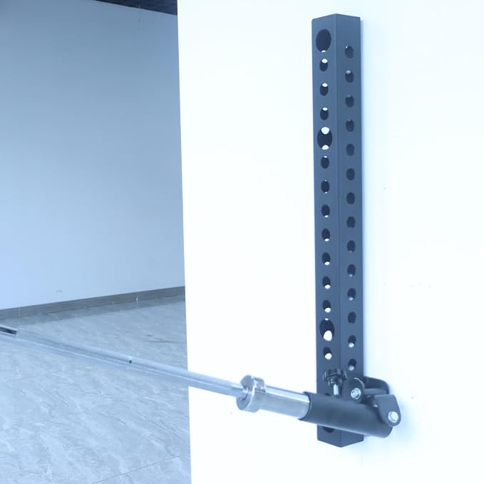 AHTAPFON Wall Storage Stringer,Wall-Mounted Storage Tube,Width 3x3" For Placement Weight Plate,Landmine Attachment, Resistance Bands,Save Space in Home Gym