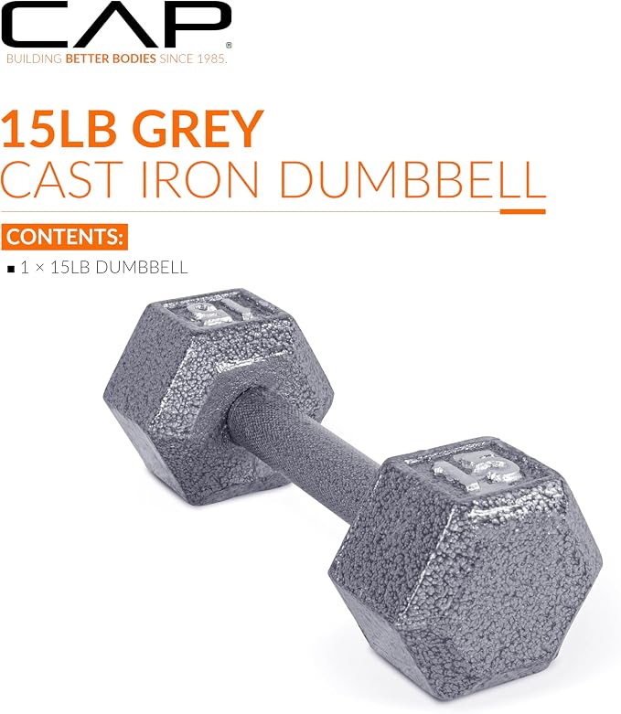 CAP Barbell Cast Iron Hex Dumbbell | Multiple Options