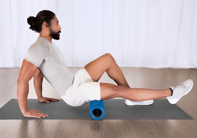 Teeter Massage Foam Roller - Textured for Deep Tissue Muscle Relief to Boost Recovery, Flexibility, Mobility - Back Pain Relief, Sports Massage, Myofascial Release