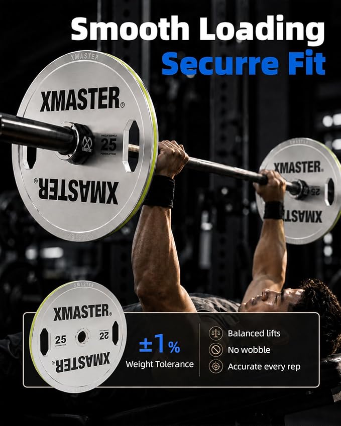 XMASTER FITNESS Hand Grip Chrome Steel Plates