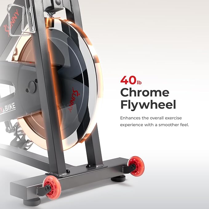 Sunny Health & Fitness Smart Indoor Cycling Exercise Bike for Home Cardio