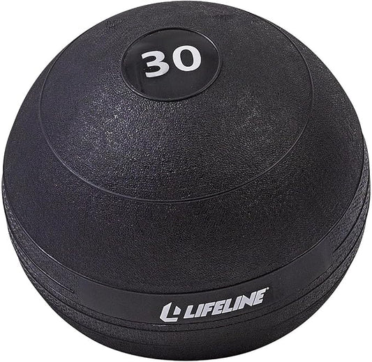 Lifeline Fitness Weighted Slam Ball - Easy to Grip Slam Ball for Home Gym and HIIT Workouts