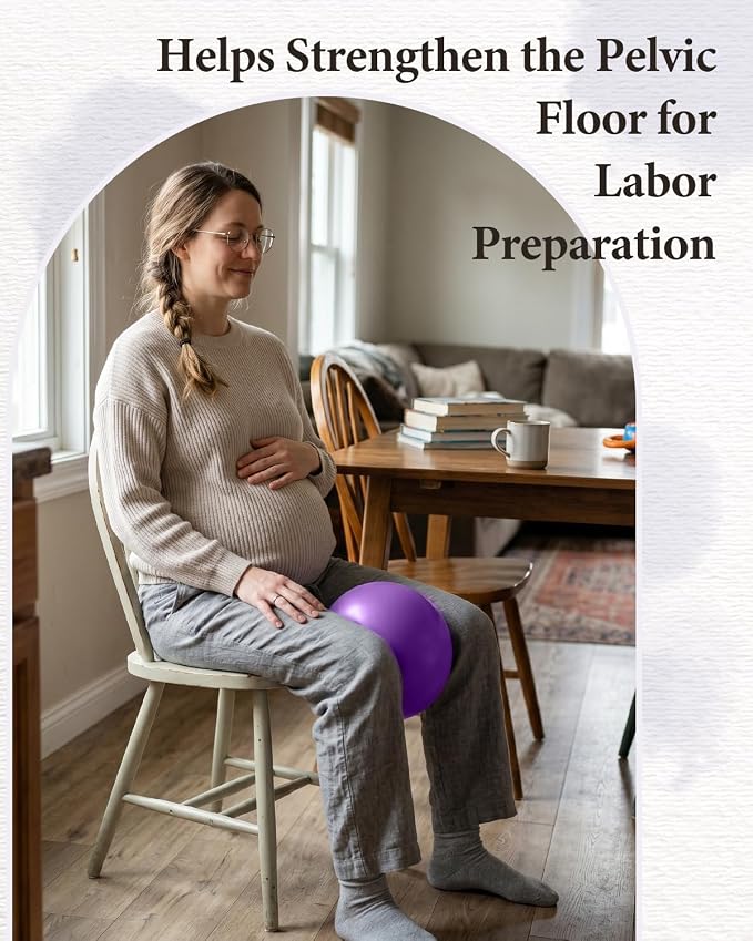 Trideer 9-Inch Pilates Ball, Small Exercise Ball Pilates Equipments for Yoga, Physical Therapy, Pregnancy, Postpartum, Core Training, Balance, Stability and Stretching