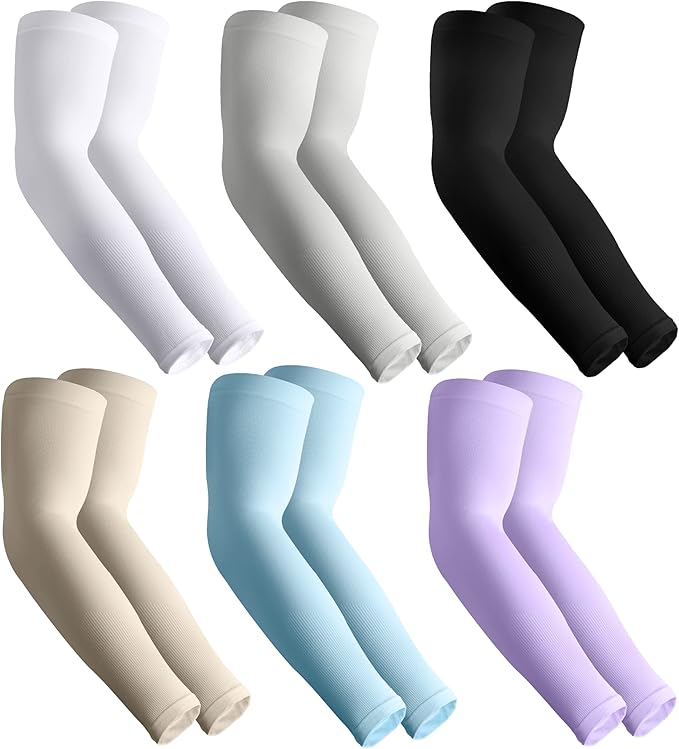HEGCOIIE UV Sun Protection Arm Sleeves for Men & Women - Tattoo Cover Up - UPF 50 Cooling Sleeve for Golf, Cycling