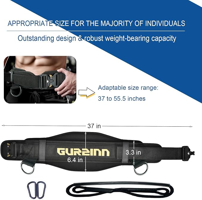 Weight Lifting Belt Gym Fitness with Quick Locking, Dip Belt with rope, Weighted Pull Up Belt for Gym Fitness Powerlifting Squat