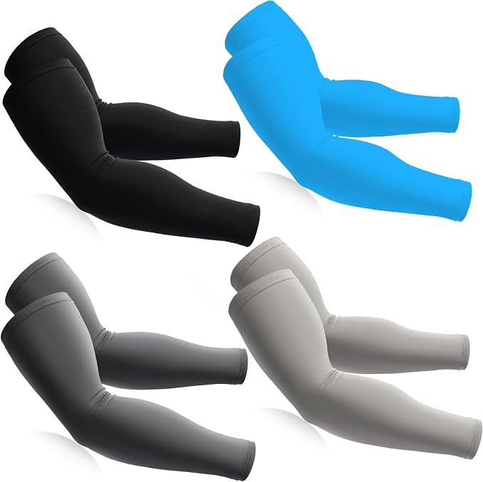 BHYTAKI Cooling Compression Arm Sleeves for Men Women,UPF50 UV Sun Protection Sleeves for Work Sport Tattoo Cover Up