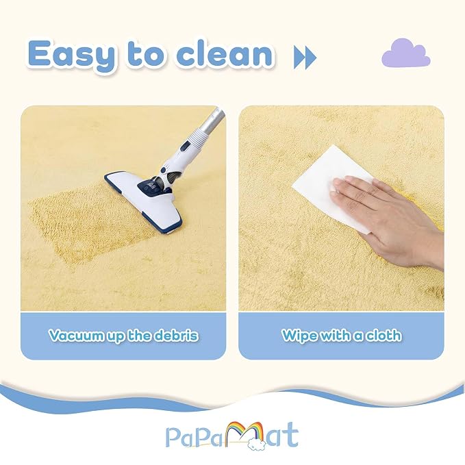 1.3" Thick Baby Play Mat for Floor,28x72 Bedside Rugs, Non-Slip | Ultra Soft Playmat for Baby,Tummy Time Foam Mats,Cushioned for Infant,Kids and Toddler Crawling,Easy Care