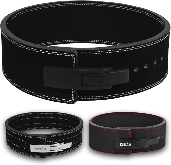 DEFY Weightlifting Lever Belt – 4” Wide Powerlifting Strongman Gym Belt for Men & Women – 10MM Lever Belt for Lower Back Support, Workout, Deadlift & IPF Bodybuilding