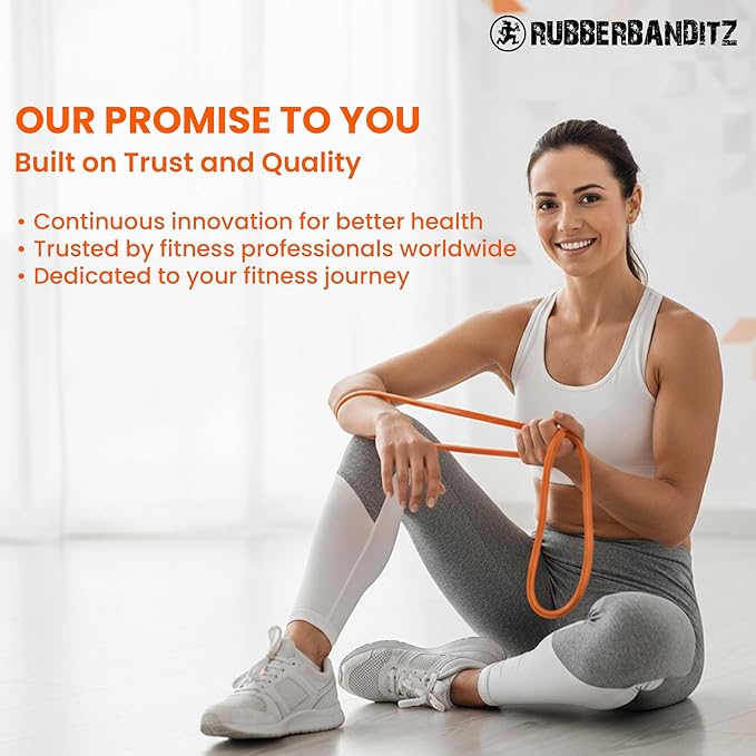 Rubberbanditz Pull Up Assist Resistance Bands Heavy Duty Loop Exercise Workout Bands for Powerlifting, Mobility, and Stretching