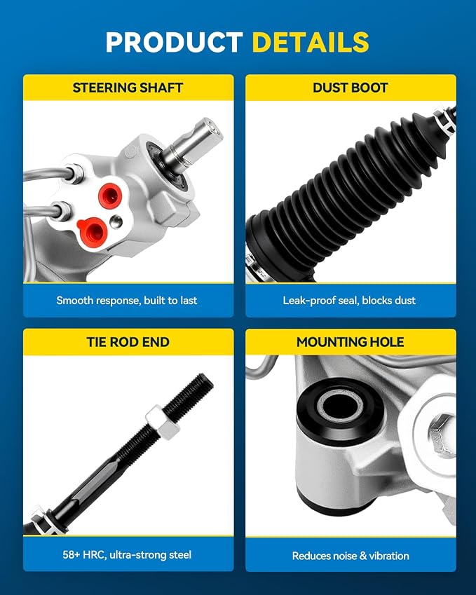 PHILTOP Power Steering Rack and Pinion Assembly for Ranger, B3000, B4000 | 2001-2011 Ranger, 2001-2007 B3000, 2001-2007, 2009 B4000 Replace No.4L5Z3504CA, 1FAB32110B, 1L5Z3504EARM, 1FAB32110R00