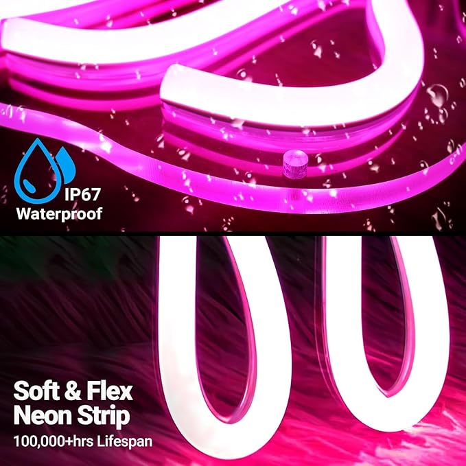 Large Outdoor Waterproof Neon Sign for Patio, Remote Custom Outdoor Led sign Waterproof IP67 for Wall Decor, Personalized Light up Sign for Patio Backyard Pool Business Salon Backdrop Party Restaurant