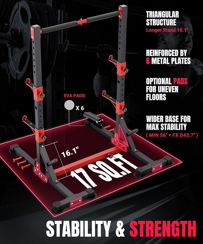 YOLEO Smith Machine & Squat Rack Combo, Multi-Functional Power Racks with Adjustable Width & Pull-Up Bar, Cable Crossover Power Cage, Independent Dual-Pulley System for Home Gym Garage Basement