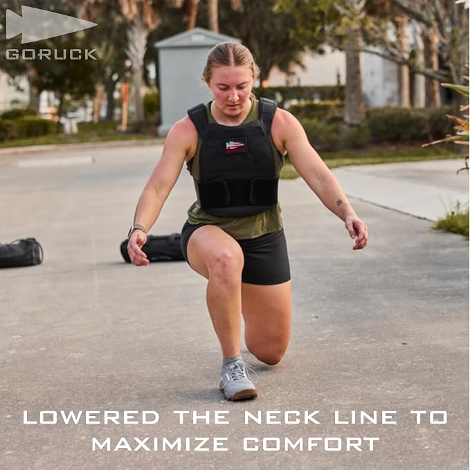 GORUCK Curved Ruck Plate 2 Pack for Rucking Weight Vest | Cast Iron Weighted Vest Plates, Chest Cutout for Easier Breathing, Powder Coated, Fits GORUCK Rucking Weight Vest Only