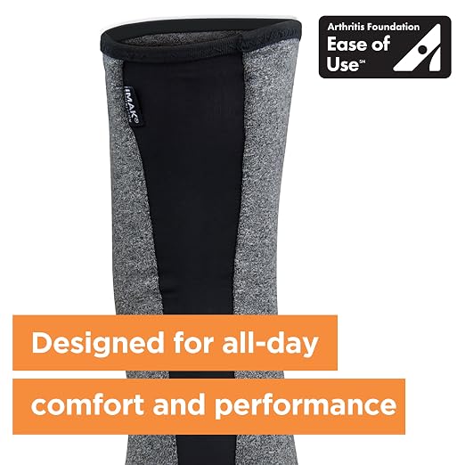 IMAK Brownmed Compression Arthritis Knee Sleeve - Knee Support Brace for Joint Pain, Circulation & Swelling Relief - X-Large
