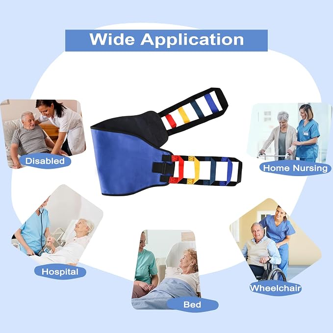 Transfer Sling, Transfer Belt for Elderly, Gait Belts for Seniors | Heavy Duty Patient Lift Belt,Mobility Standing&Lifting Aid for Disabled,Elderly,Injured-Safely Move from Bed and Wheelchair