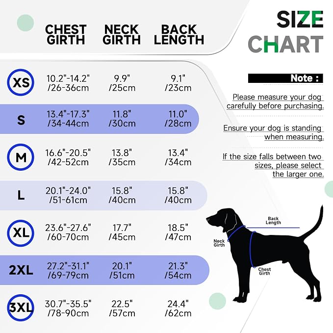 Back Brace for Dogs with Strong Spine Stability Support, Blue S | IVDD Mobility Back Brace for Pet, Breathable & Adjustable for Joint & Hip Support Senior or Less Mobile Dogs